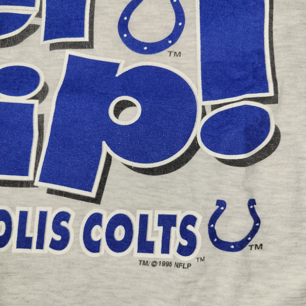Vintage Indianapolis Colts 1993 NFL Logo 7 Gray T-shirt Made In USA, XL - Picture 3 of 4